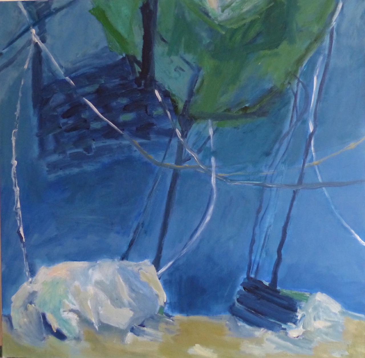 " Figuera 5" 2020, 100 x 100 cm, Acryl auf Leinwand