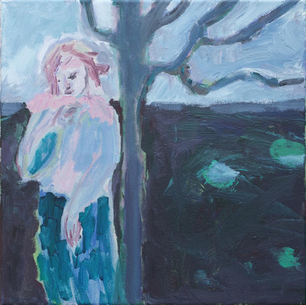 Mädchen an Baum I, 2015